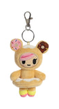 Tokidoki Donutella Plush Key Ring Clip 4.5 inch