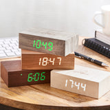Gingko Flip Click Clock - Bamboo