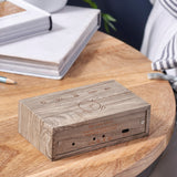 Gingko Flip Click Clock - Ash