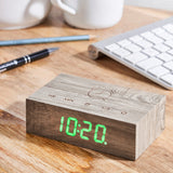 Gingko Flip Click Clock - Ash