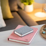 Gingko Mini Smart Book Light - Grey Fabric
