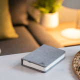 Gingko Mini Smart Book Light - Grey Fabric