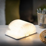 Gingko Mini Smart Book Light - Grey Fabric