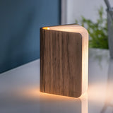 Gingko Mini Smart Book Light - Walnut