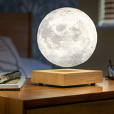 Ginkgo Floating Smart Moon Lamp - White Ash