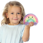 Palm Pals Vivi Rainbow Soft Toy held in hand