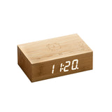 Gingko Flip Click Clock - Bamboo