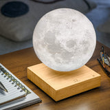Ginkgo Floating Smart Moon Lamp - White Ash