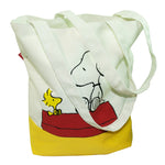 Peanuts Snoopy and Woodstock Canvas Tote Bag