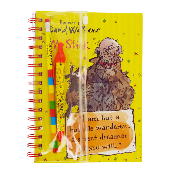 The World of David Walliams Mr Stink A5 Notebook and Writing Set